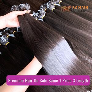 Tendance Faisceau de Cheveux Humains Vietnamiens Soyeux Naturel Noir Couleur Os Miroir Droit Trame Extensions de Cheveux - Product Image 3