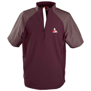 Chaqueta de béisbol para hombre de manga corta con cremallera completa, personalizada para calentamiento y bateo en jaula, para equipos de adultos - Product Image 5