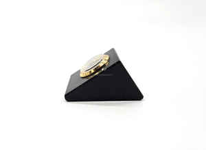 The CRAFT EXIM Luxury Natural <b>Marble</b> Art Deco Quartz Desk <b>Clock</b> Battery Operated Premium Handcrafted Home Office Timepiece Decor - Product Image 2