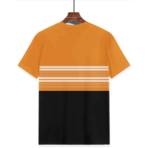 Ensembles de vêtements pour enfants, t-shirts d'été pour bébés, t-shirts en coton à manches courtes, t-shirts contrastés - Product Image 6