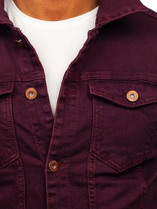 <b>Denim</b> <b>Custom</b> Black Wax Waxed Long Casual Autumn Zipper 100% Cotton Men's <b>Jacket</b> - Product Image 5