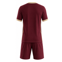 Seragam Sepak Bola Klasik Maroon yang Banyak Diminati dengan Aksen Emas dan Krem, Seragam Sepak Bola Sublimasi