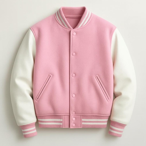 Luxury <b>Men</b>’s Varsity <b>Jacket</b> with Rib Cuffs & Hem Front Pockets Fleece <b>Jacket</b> Bomber For Company Uniform Clothing Manufacturer - Product Image 4