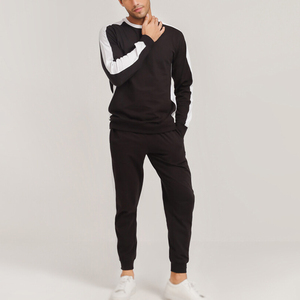 Mens Full <b>Zip</b> <b>Hooded</b> Sweatsuit Soft Cotton Blend Jogging Set Breathable Workout Tracksuit Long Sleeve Hoodie Elastic Pants - Product Image 2