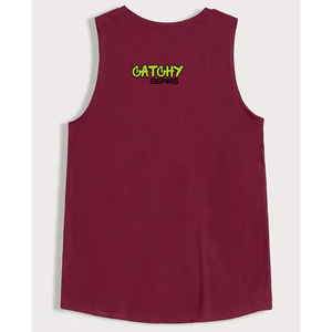 Débardeur décontracté d'été pour homme Catchy Gears, écologique, à séchage rapide, respirant, 100% coton biologique extensible, coupe ajustée, pour la salle de sport et le fitness - Product Image 2