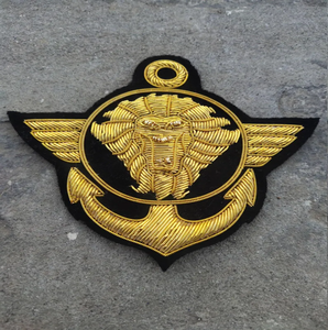 High Quality Handmade Embroidered Custom Made Blazer Rank Badges With Safety <b>Pin</b> Wing Badges For Uniforms - Product Image 3