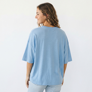 T-shirt Henley pour femmes en coton et polyester à manches courtes, tee-shirt d'été léger, confortable, décontracté, streetwear imprimé, écologique - Product Image 2