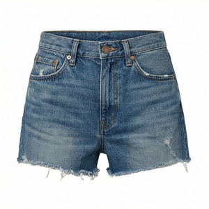 Shorts de Mezclilla para Mujer, Color Personalizado, Nuevo Estilo, Ajuste Ceñido, Transpirables, Casuales, con Bolsillos, Prenda Premium de Verano a la Moda - Product Image 1