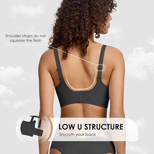 Soutien-gorge de sport simple pour femme, imprimé par sublimation, haute performance, respirant, en tissu Spandex/Nylon, pour le yoga et le fitness, avec logo frontal - Product Image 5