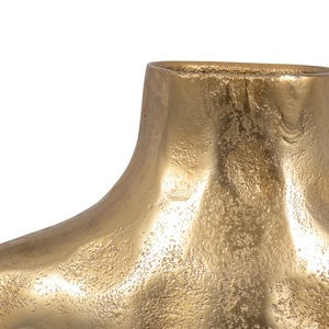 Vase de table moderne en métal pour exposition florale, centre de table élégant pour hôtel, salle à manger, salon, restaurant, finition craquelée - Product Image 3