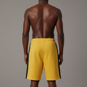 Shorts de sport pour homme en toile polyester/coton écologique 250 g/m², coupe droite, taille élastique, séchage rapide - Product Image 2