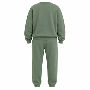 Conjunto Deportivo para Mujer, Sudadera Oversize con Estampado Verde y Logotipo Personalizado en la Parte Delantera |   Conjunto Deportivo Informal de 2 Piezas |   Ropa Deportiva para Gimnasio - Product Image 6