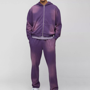 Factory Price Custom Logo Tracksuit French Terry Embroidered Tracksuit Low MOQ Manufacturing - Product Image 2
