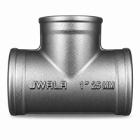 Raccord en T fileté femelle en acier inoxydable SS316 de 25 mm (1 pouce) pour usage intensif, résistant à la corrosion, pour fluides chimiques, eau et gaz