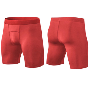 Shorts de compression décontractés respirants et écologiques pour hommes, couleur rouge, séchage rapide, imperméables, anti-plis, vêtements de sport pour la musculation - Product Image 5