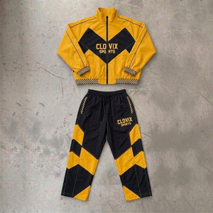 Custom Logo Men Windbreaker Set <b>Lightweight</b> Waterproof <b>Jacket</b> and Pants Tracksuit Outdoor <b>Running</b> Sports Windbreaker Suit - Product Image 3