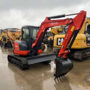 Mini-excavatrice Kubota Kx 163 d'occasion de qualité supérieure, 5,5 tonnes, avec bulldozer hydraulique sur chenilles, mini-excavatrice Kubota Kx165 d'occasion - Product Image 4