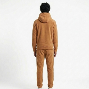 Men 2 Piece Hoodie Tracksuit Set Pullover Fleece Jogger <b>Pants</b> Comfortable Soft Lounge Custom OEM Wholesale Manufacturer - Product Image 2