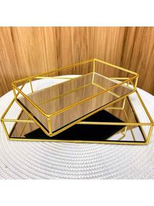 New Design Gold Plated Metal Serving <b>Chocolate</b> Tray for Kitchenware and Tabletop Usage Available in Bulk - Product Image 1