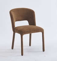 Chaise longue rembourrée en tissu assemblé chaise de cuisine empilée couvertures arrière hôtel de luxe maison chaise de repos utilisée