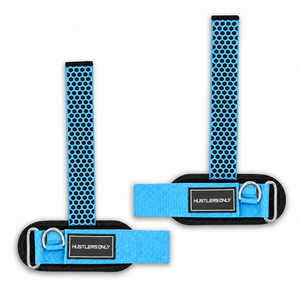 Sangle de levage réglable en coton bleu M FITNESS avec fermeture auto-agrippante antidérapante sans élasticité pour hommes et femmes - Product Image 3