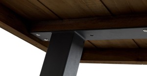 Modern Wooden <b>Bench</b> Industrial Accent <b>Bench</b> Rustic Wood Seat Black <b>Metal</b> Legs for Living Room Dining Area - Product Image 2