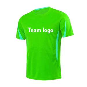 เสื้อฟุตบอลทีมสีเขียวหลากสีแบบกำหนดเอง ชุดยูนิฟอร์มแขนสั้นพร้อมโลโก้ - Product Image 4