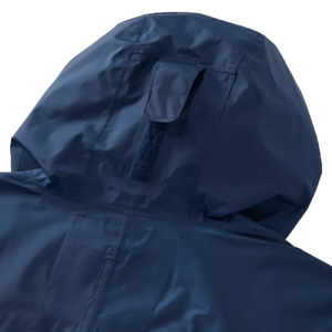 Chaqueta impermeable con capucha para hombre, de color sólido, con cierre de cremallera, informal, para otoño, de corte regular, de poliéster. - Product Image 3