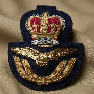 RAF CAP BADGE 1000006 High Quality Lace HAND Embroidered 3D Customized Patch <b>Sew</b>-On Fabric Badge Circular Luxury for Garment - Product Image 4