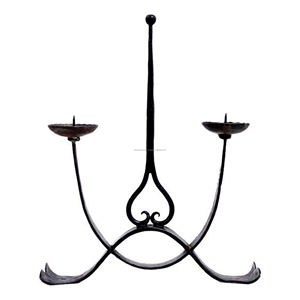 New Modern Candle <b>Holder</b> Wrought Iron <b>Candlestick</b> for Home Desktop Wedding Party <b>Black</b> - Product Image 1
