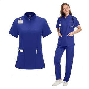 Custom Your Own Design Medical <b>Scrubs</b> <b>Set</b> Uniforms Nursing Half Sleeves Eco-Friendly Nurse <b>Scrubs</b> <b>Set</b> - Product Image 6