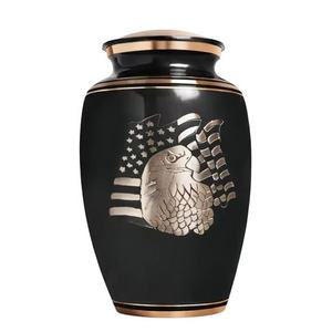 Urna Funeraria de Aluminio Hecha a Mano, Color Negro, para Cenizas Humanas, Grabado Personalizable, Capacidad de 1-2L, Moderna, Superventas - Product Image 5