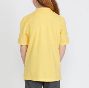 Uniformes scolaires personnalisés avec logo brodé, 100% coton, manches courtes, polo - Product Image 3