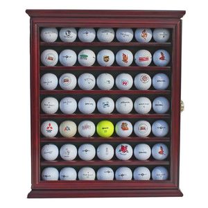 49 Golf Ball <b>Display</b> <b>Case</b> <b>Wall</b> Rack Holder with 98% UV Protection Lockable Cabinet by XH - Product Image 1