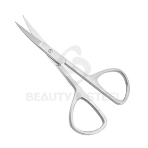 Ciseaux à ongles mats argentés de qualité supérieure avec bord incurvé professionnel et poignées ergonomiques larges pour une précision professionnelle en salon - Product Image 5