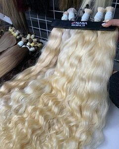 Extensions de cheveux Remy de haute qualité, 100% vierges, cuticules alignées, ondulations naturelles soyeuses et droites, prix de gros imbattable - Product Image 2