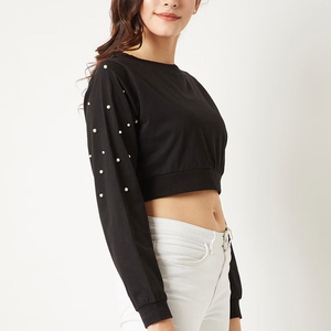 Tops Cortos Ecológicos de Verano para Mujer con Cuello Alto y Tela Suave para Venta al Por Mayor - Product Image 2