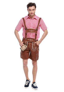 Auténtico traje de Lederhosen alpinos para hombre – Atuendo alemán para el Oktoberfest con cuero de alta calidad y estilo Trachten clásico - Product Image 2