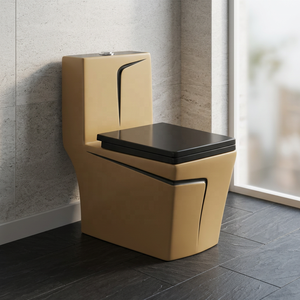 Ensemble WC monobloc de luxe en céramique pour salle de bain, avec siphon intégré, pour la décoration intérieure - Product Image 5