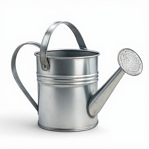 Luxury Galvanized Metal Watering Can Crafted For Elegant <b>Gardening</b> And Stylish Outdoor Plant Care Applications - Product Image 1
