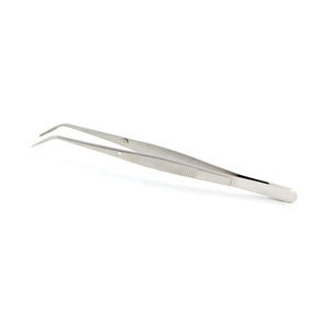 Pinzas Dentales de Algodón con Punta Curva y Bloqueo, Instrumentos Dentales de Acero Inoxidable, Instrumentos Quirúrgicos - Product Image 2