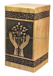 Urna de Madera Hecha a Mano para Cenizas de Adultos, Urnas Funerarias Humanas, Urnas de Entierro de Alta Calidad - Product Image 2