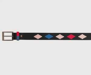 Ceinture en cuir véritable Polo de haute qualité avec boucle à ardillon en laiton à motif géométrique pour hommes et femmes – Tendance et très vendue - Product Image 6