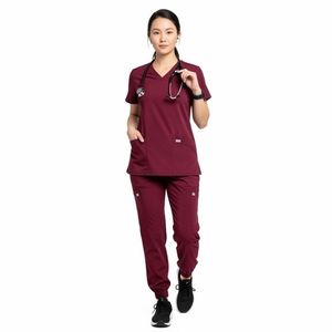 Ensemble d'uniformes médicaux haut de gamme, vêtements d'infirmière confortables, respirants, vêtements d'hôpital personnalisés, uniformes de travail sur mesure OEM - Product Image 5