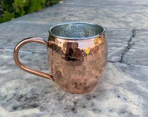 big mouth Copper Pitcher With Hammered Texture And Lids Eco Friendly Home Drinkware - Product Image 5