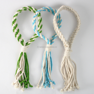 Pet Supply Braided Cotton Loop Chews, Natural Cotton <b>For</b> Safe Play, Provides Essential Mental Stimulation, Vietnam Manufacturer - Product Image 5