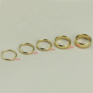 Bague en tungstène pour fille Wowem, couleur unie, mince, bombée, noir, or Rose, argent, <span class=keywords><strong>Alliance</strong></span>, tenue quotidienne, 2mm - Product Image 6