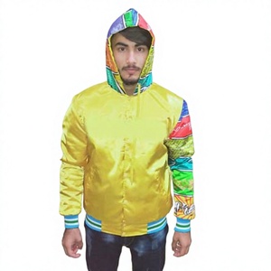 Custom Embroidery Letter Patches 3d Embroidery Satin Varsity <b>Jackets</b> High Quality <b>Bomber</b> <b>Jackets</b> Custom Logo <b>Baseball</b> <b>Jacket</b> - Product Image 4