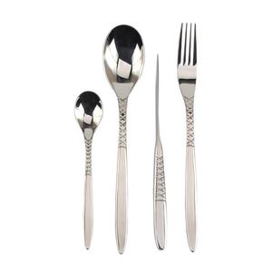 Ensemble de couverts en acier inoxydable durable et robuste |   Vaisselle réutilisable pour les fêtes et le commerce, pour un usage quotidien - Product Image 4
