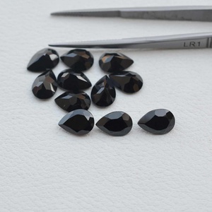 Piedra Preciosa Suelta Personalizada de Ónice Negro Natural de 4 mm, 6 mm, 8 mm, 10 mm, Forma de Pera Facetada, Calidad AAA, Joyería de Ónice de Fabricante de la India - Product Image 4